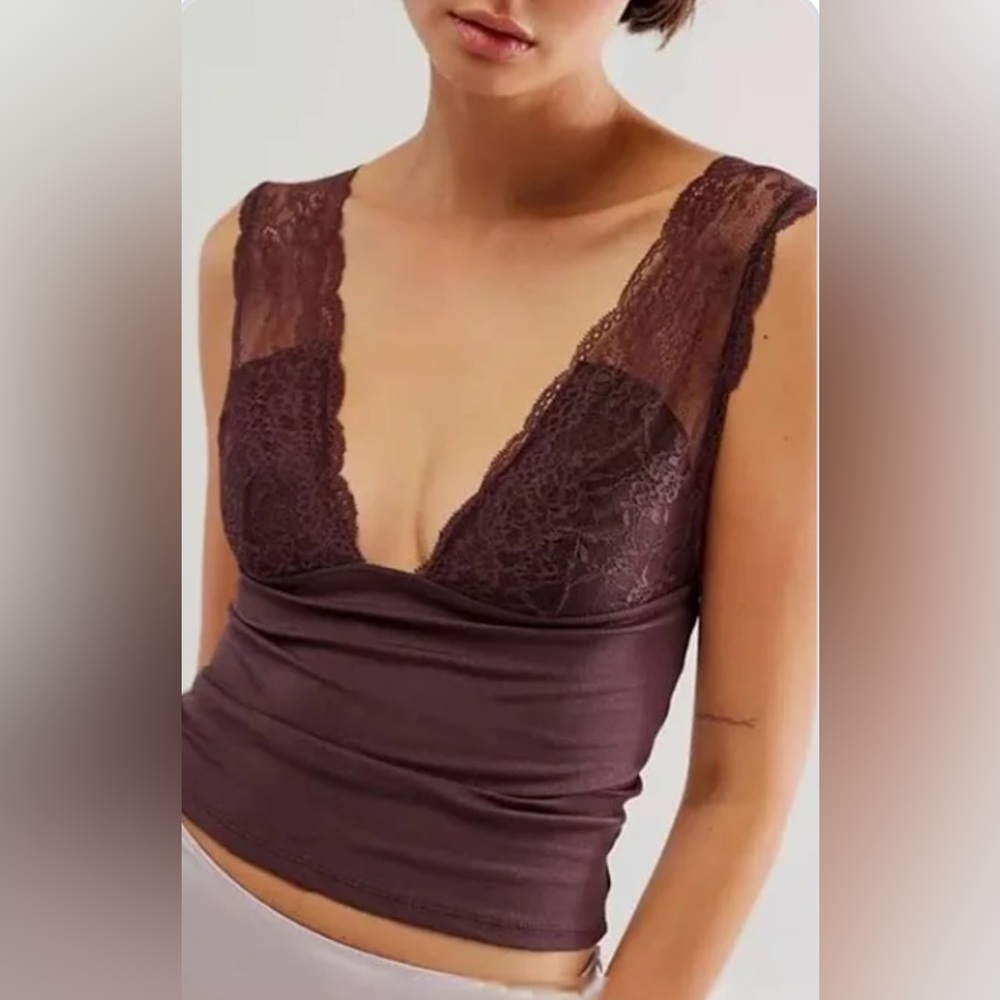 Free people intimately power play Cami bittersweet
